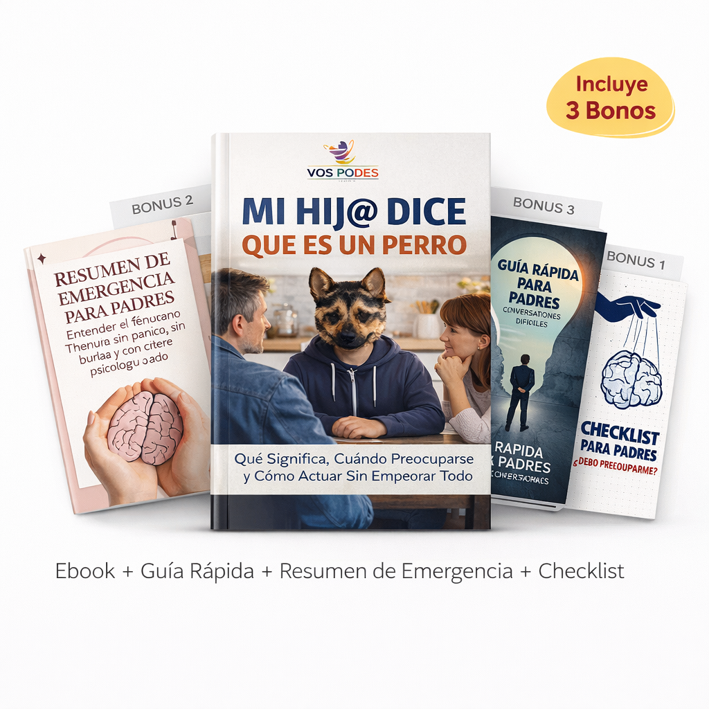 KIT DE CLARIDAD PARA PADRES. Cuando tu hij@ dice "Soy un perro"
